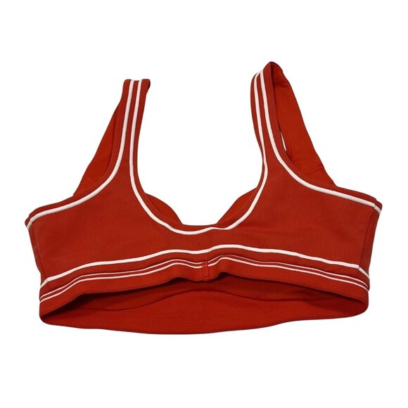 ALO Yoga Alosoft Heart Throb Bra in Bright Red - Picture 3 of 5